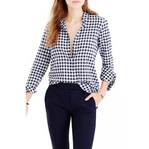 J. Crew Boy Plaid Check Gingham Button Down Shirt